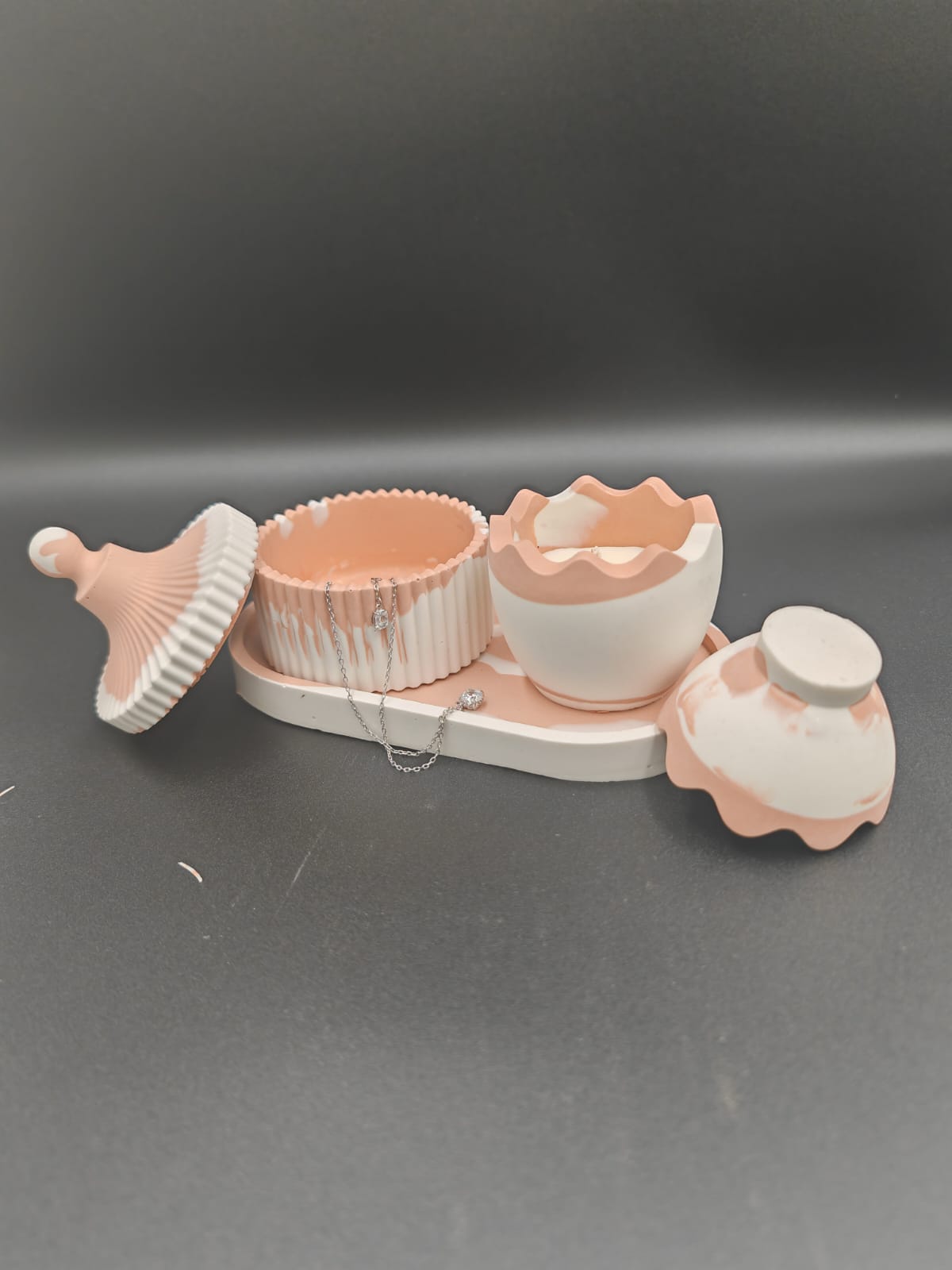 Set vas rășină Nude Egg - imagine 6