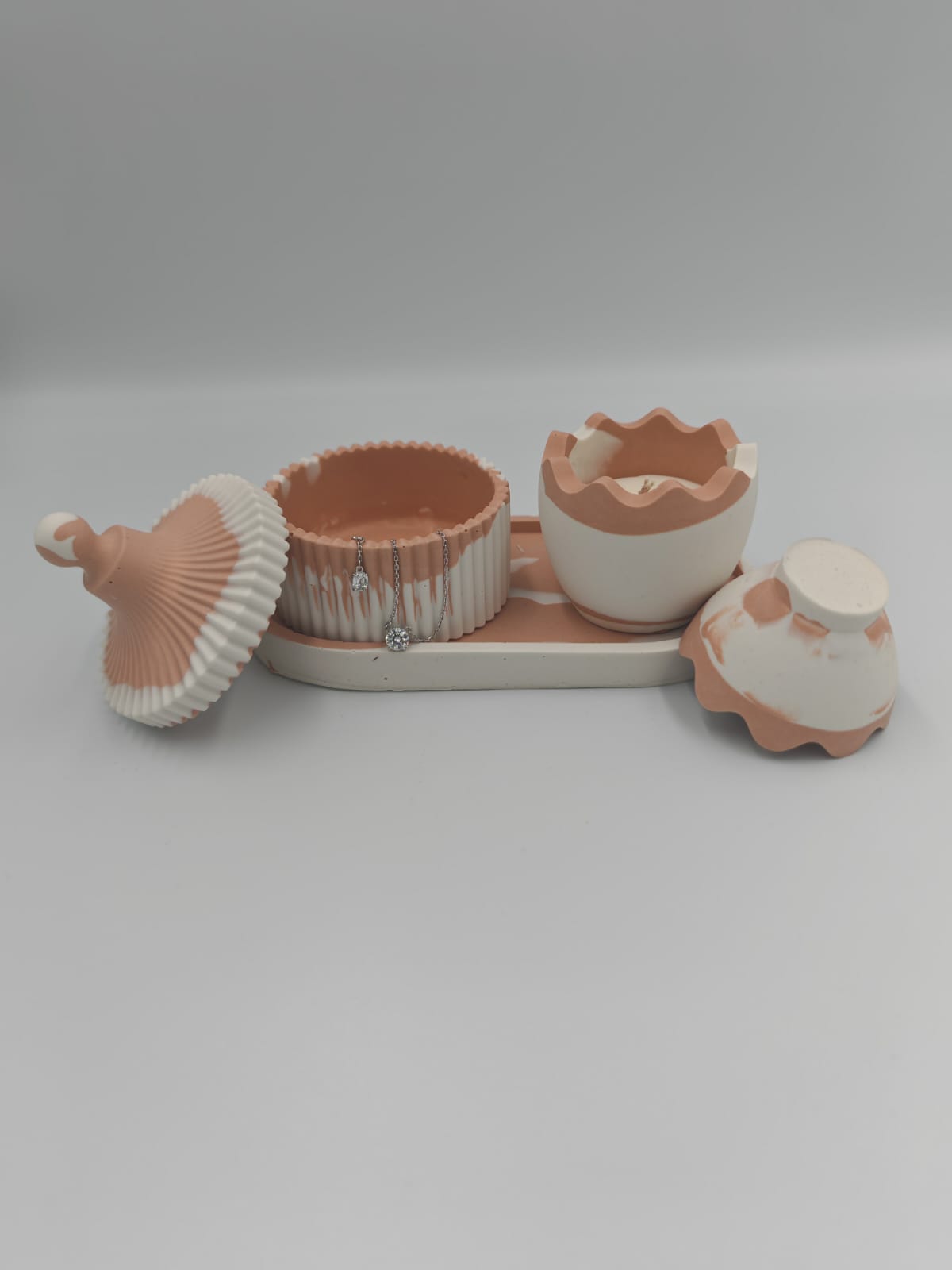 Set vas rășină Nude Egg - imagine 7